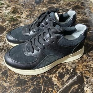 O by Everlane The Trainer Unisex Sneakers Suede Black Women Size 7 Men Size 5
